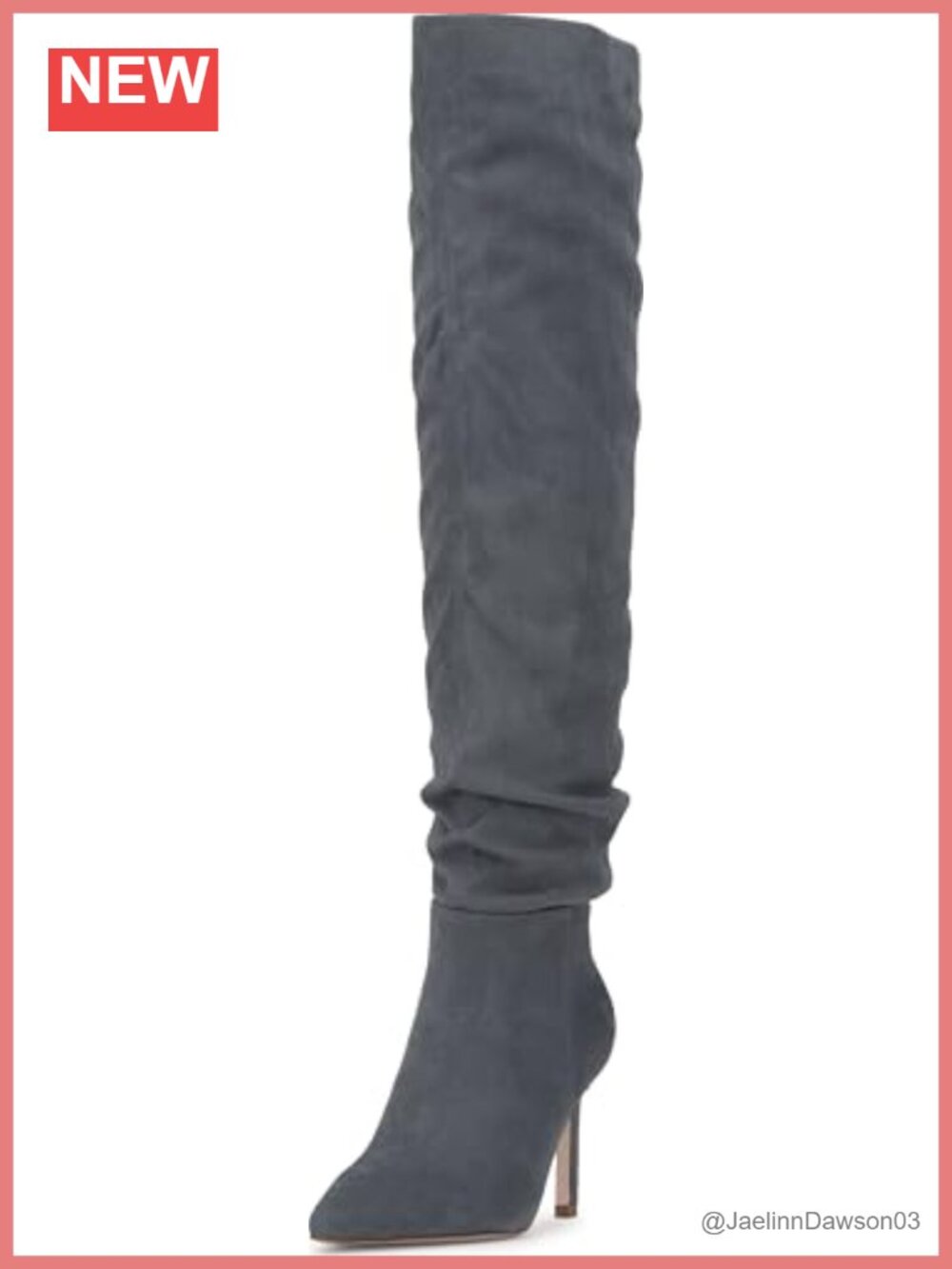 Faux Suede Over-the-Knee Stiletto Boots